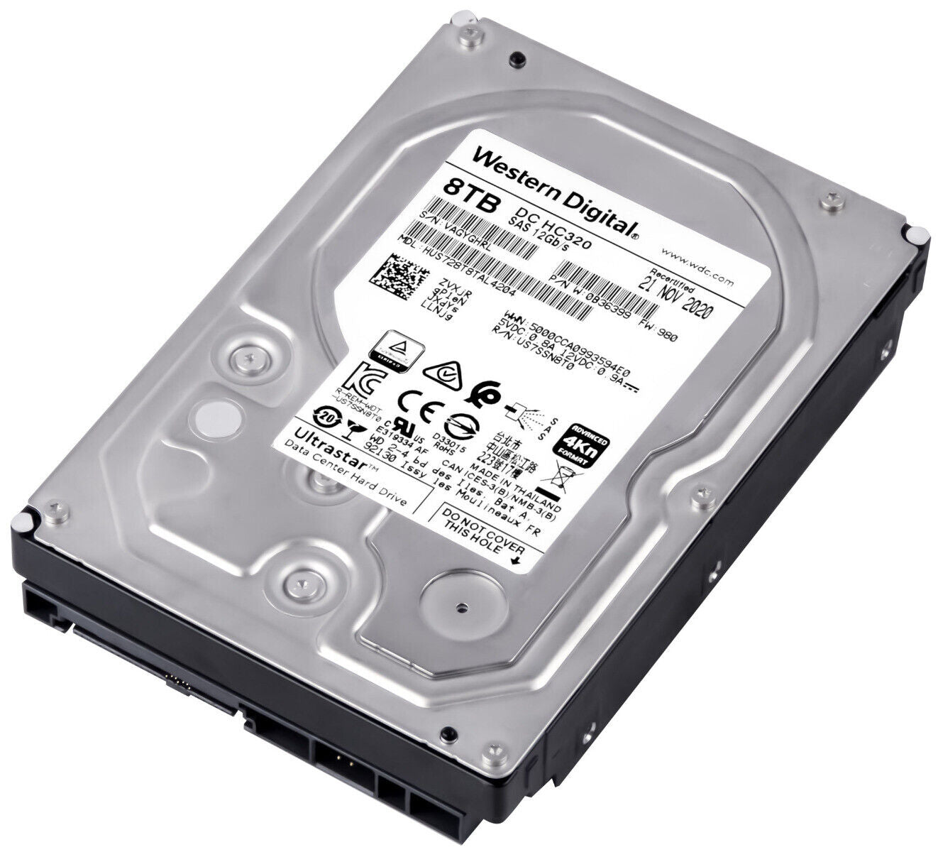 WD 8TB 7.2K 256MB SAS-3 3.5'' image 2