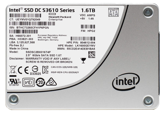 INTEL SSD DC P3605 2.5" NVME PCIE SSD 1.6TB image 1