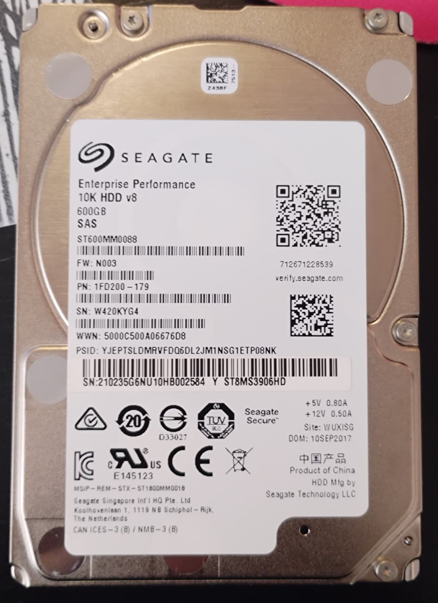 Seagate 2.5" 600GB SAS 10K RPM HDD – Enterprise Grade image 0